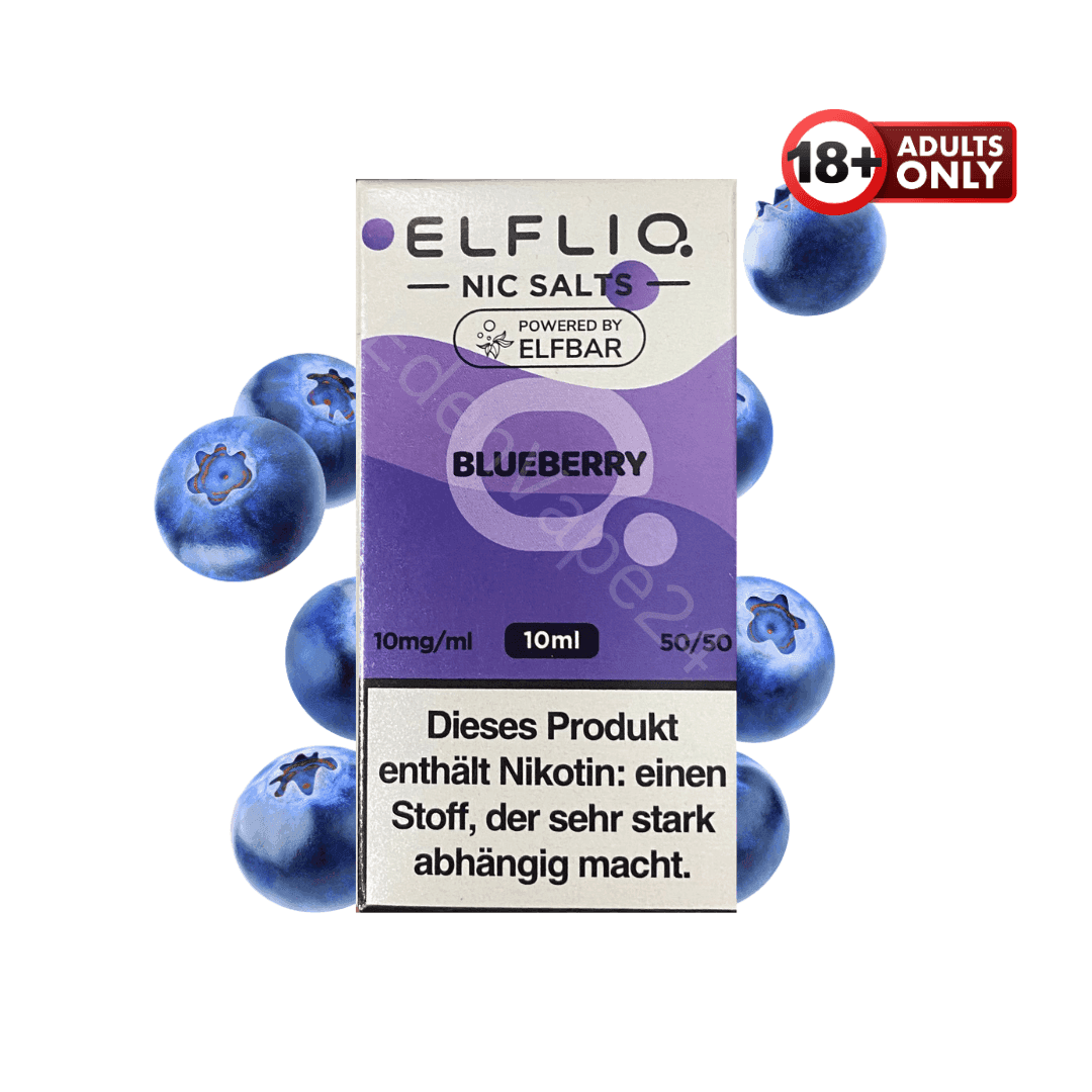 Elfbar Elfliq - Blueberry - 10mg Liquid - EdenVape24
